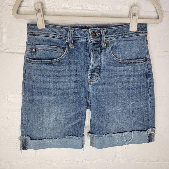 Liverpool Pants - Liverpool Women's Size 2 Jean Shorts The Keeper Boyfriend Short Cut Off Cuffed